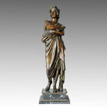 Classical Figure Statue Philosopher Bronze Sculpture, Milo TPE-001
